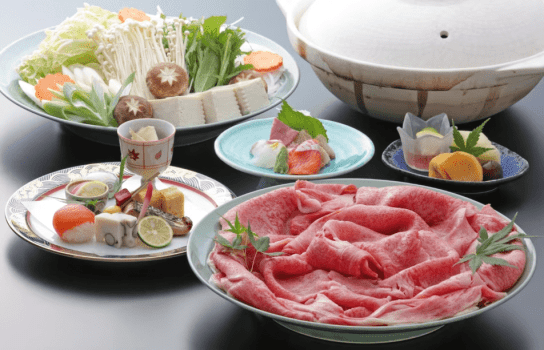 【夕食・朝食付／近江牛鍋会席】冬季限定！すき焼き・しゃぶしゃぶから選べる近江牛プラン♪
