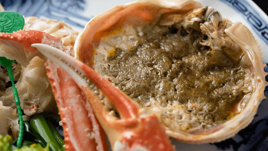 【完全個室・夕食付／焼きガニフルコース】幽斎ならではの驚きと感動の味・地ガニと他産地のカニを使った8種のお料理