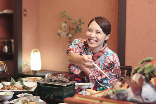 【連泊優待プラン-1泊につき約10%割引】海鮮料理～アワビ・舟盛～夕日と海が見える露天風呂付き客室