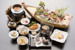 【連泊優待プラン-1泊につき約10%割引】海鮮料理～アワビ・舟盛～夕日と海が見える露天風呂付き客室