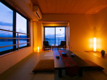 【人気№1◆最上階角部屋和室8畳】壮大な大船渡湾が魅せる“芸術”を♪ゆっくりとお過ごしください。