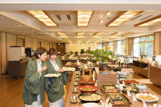 人気の朝食ビュッフェ