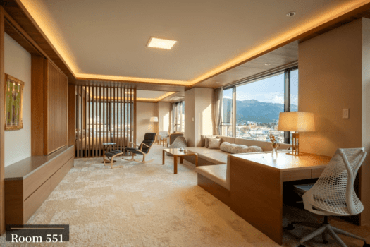 Special room on the top floor overlooking Mt. Maizuru【Room 551】