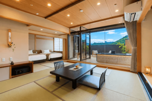 [Scenic-View Open-Air Bath + Rooftop Terrace] Japanese-Western Room