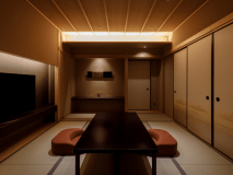 金泉・銀泉露天風呂付貴賓室　主室