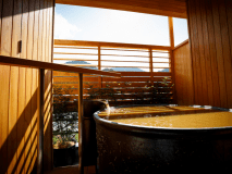 金泉露天風呂付和モダンデラックスルーム　露天風呂