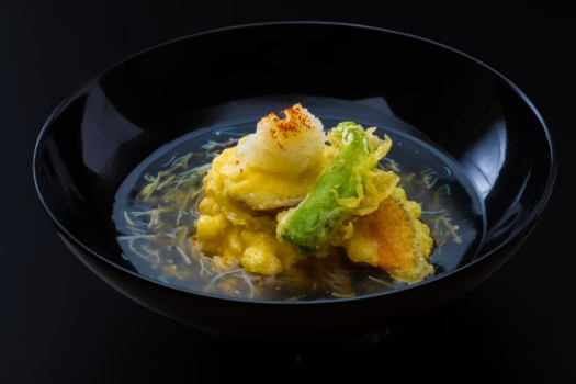 蓮根餅の揚げ出汁～蟹あんかけ（料理イメージ）