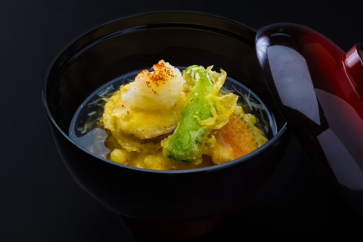 蓮根餅の揚げ出汁～蟹あんかけ（料理イメージ）