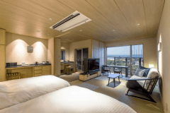 ふうか・コンセプトフロア客室［一例］　ワンルームタイプのコンセプトフロア客室は解放感抜群