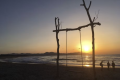 【ギャラリー－Beach－】　夕日が浦海岸の人気写真スポット「ビーチブランコゆらり」