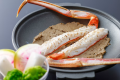【冬・夕食】オリジナル　蟹、蟹味噌ソース焼き［一例］