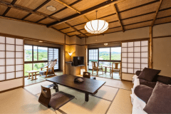 【客室】川側和室 －リバービュー－ [一例]　ゆったりとした設えの和室