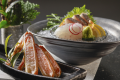 【夕食・冬】カニ刺し、造里［一例］