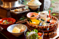 朝食は、体に優しい和食の個人膳をご用意[一例]