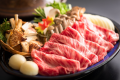 松茸と黒毛和牛の肉鍋会席　肉鍋[一例]