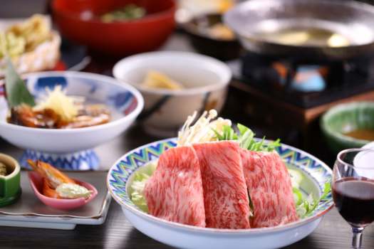 【信州プレミアム牛しゃぶしゃぶ】一例