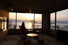 【温泉展望風呂付き客室■302】夕日を眺めながら 【温泉展望風呂付き客室■302】夕日を眺めながら