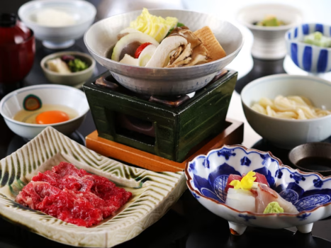お造り付きすき鍋膳
