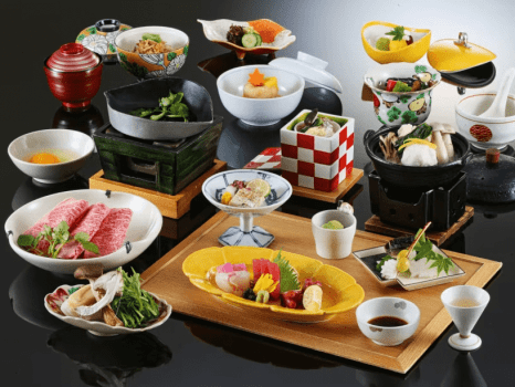 9～10月　黒毛和牛御膳　ご夕食一例