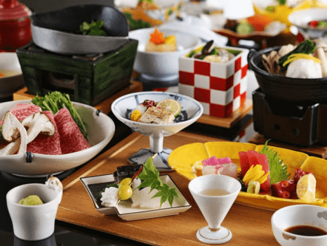 9～10月　旬菜会席　ご夕食一例