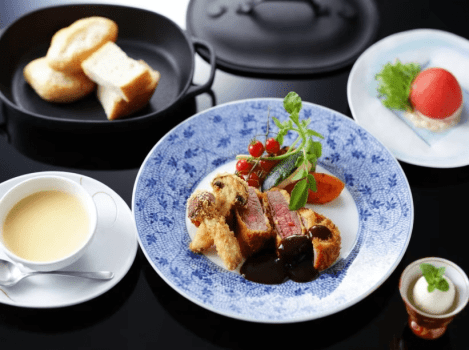 松茸フライとビフカツランチ 松茸フライとビフカツランチ