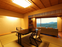 中央館｜５～８Ｆ｜和洋室[10畳+TW+ﾘﾋﾞﾝｸﾞ]ｶﾞｰﾃﾞﾝﾋﾞｭｰ（禁煙/87㎡）一例