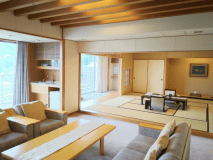 中央館｜８Ｆ｜露天付き貴賓室[12畳+TW+ﾘﾋﾞﾝｸﾞ+露天]（喫煙/143㎡）