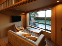 中央館｜３Ｆ｜和洋室[10畳+TW]ｶﾞｰﾃﾞﾝﾋﾞｭｰ（禁煙/87㎡）