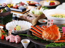 11月10日～1月31日迄　至福の恵み　ご夕食イメージ　※写真の蟹は２名様分
