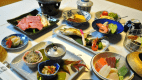 飛騨牛メインの当館自慢の和風会席。ぜひ一度ご賞味ください。