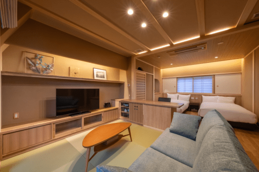 [Main building] Japanese-style room with open-air bath "Yusuge-no-ma"