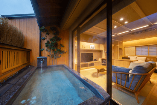 [Main building] Japanese-style room with open-air bath "Yusuge-no-ma"