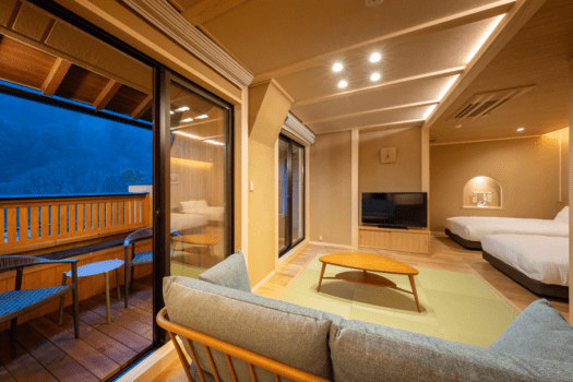 [Main building] Junior suite with open-air bath Suisen-no-ma