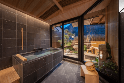 [Main building] Premium Barrier-Free Suite Japanese-Western style room with indoor and outdoor onsen　Houranka room