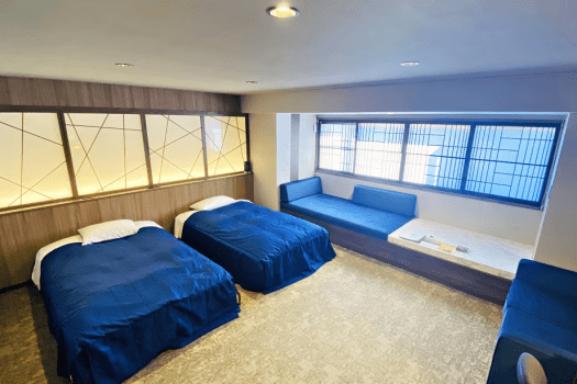 【部屋】スーペリアツイン　広々とした最大4名様定員の洋室　ベッドはセミダブルサイズ