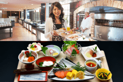 【料理】ご朝食　モーニングビュッフェ、和朝食膳