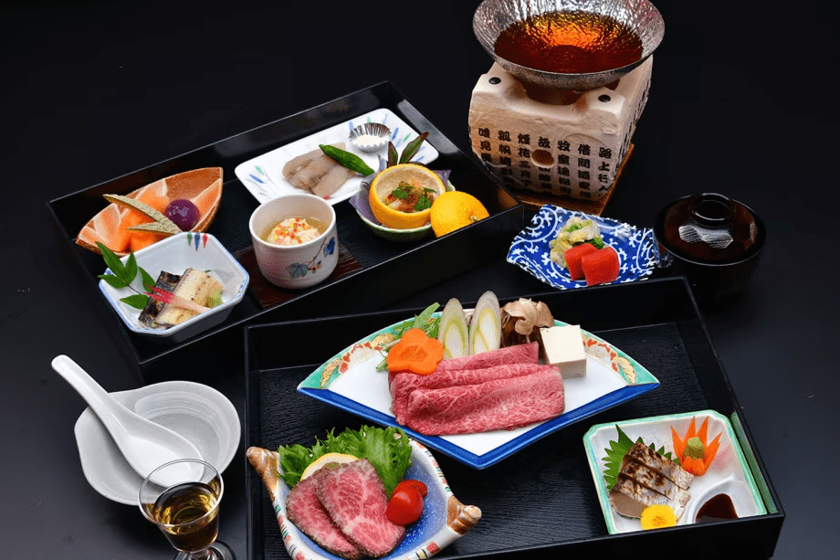 ◆お部屋食コース　A5等級飛騨牛味しゃぶ付き　わん泊亭御膳