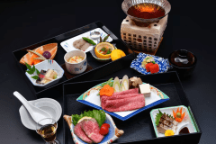 ◆お部屋食コース　A5等級飛騨牛味しゃぶ付き　わん泊亭御膳