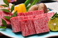 ◆厳選した最上級のA5等級飛騨牛（一人前約80ｇ）を炭火焼で！　画像は2名様盛り