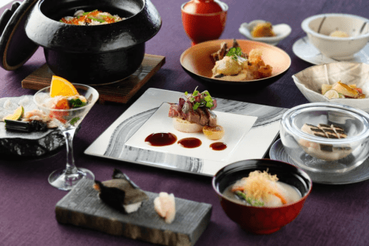 瀬戸内の旬の食材を活かした会席料理(一例)