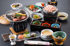 和室 + 飛騨牛会席部屋食 + 貸切温泉