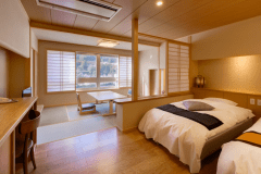 和洋室【禁煙】お部屋食◆飛騨牛付き会席料理◆【色浴衣】【貸切温泉】付き