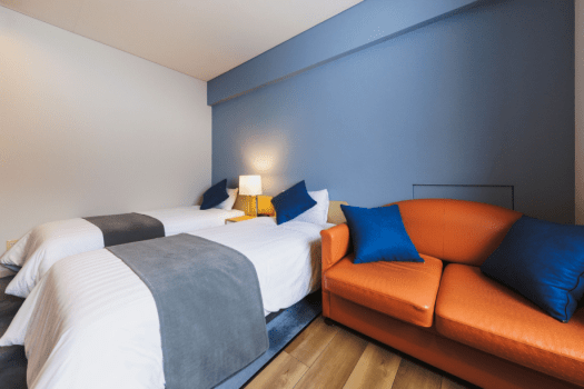 【Mountain View Twin】 5th floor and above / Western-style room / With bath