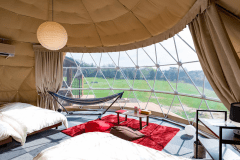 【4ベッド・サンセットドーム】直径7ｍ＜”ルベライト”＞ドーム型テント