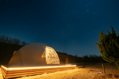 【4ベッド・サンセットドーム】直径7ｍ＜”ルベライト”＞ドーム型テント