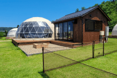 【2ベッド・サンセットドーム】直径7ｍ＜”ペットOK”＞ドーム型テント