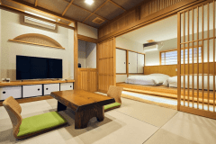 スタンダード和洋室（インサイドビュー）離れ・源泉かけ流し内湯・露天風呂付