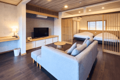 スタンダード洋室（マウンテンビュー）離れ・源泉かけ流し半露天風呂付