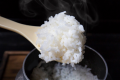 ご飯釜で炊いた南阿蘇山のお米