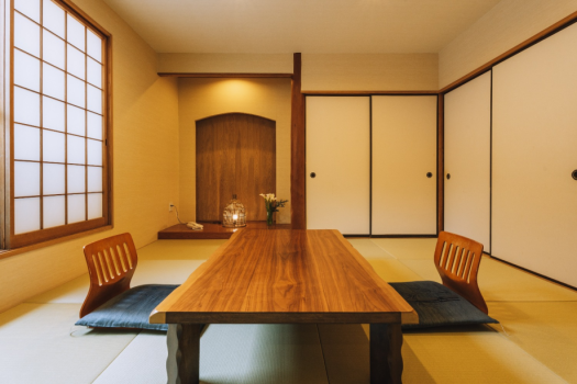 和室１０畳×８畳　内湯＋露天風呂付客室